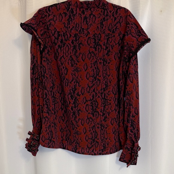 Koché Red and Black Patterned Top - Picture 6 of 8